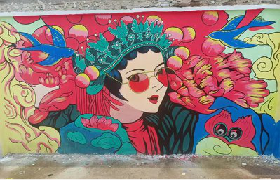 信丰墙体彩绘-网红墙