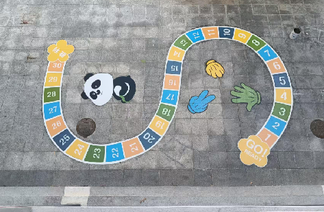 信丰地面游戏彩绘