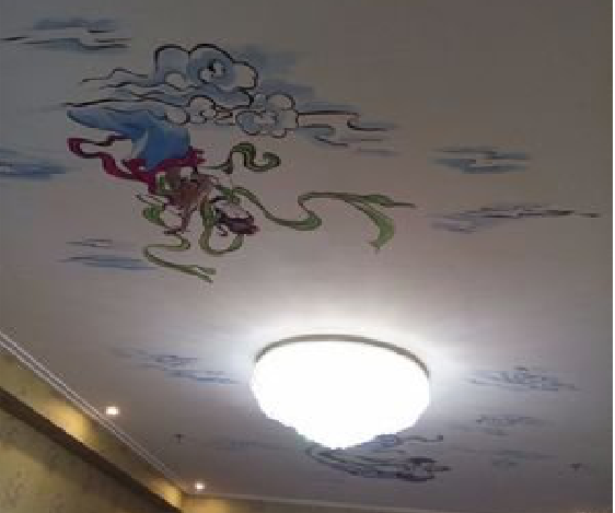 信丰如何快速绘制天花板上的手绘墙？