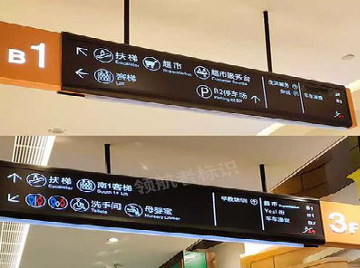 信丰如何通过商场标识牌引导客流分布？